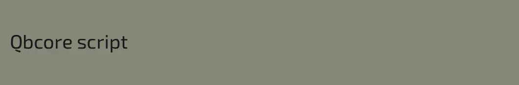 Qbcore script 